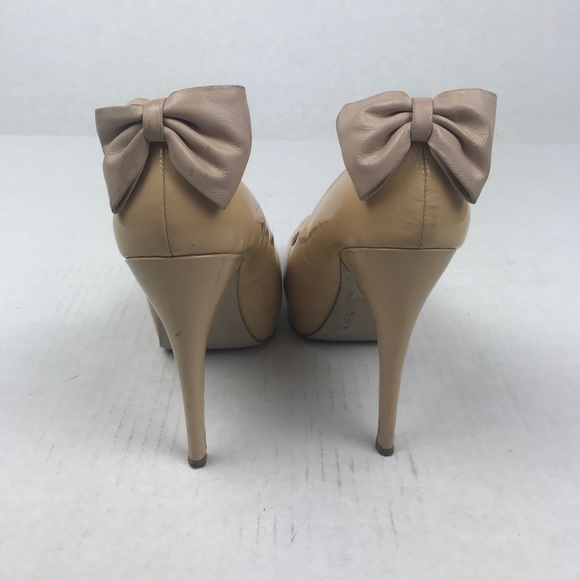 Dolce Vita Sky High Nude Bow Heel Stilettos - Picture 5 of 12
